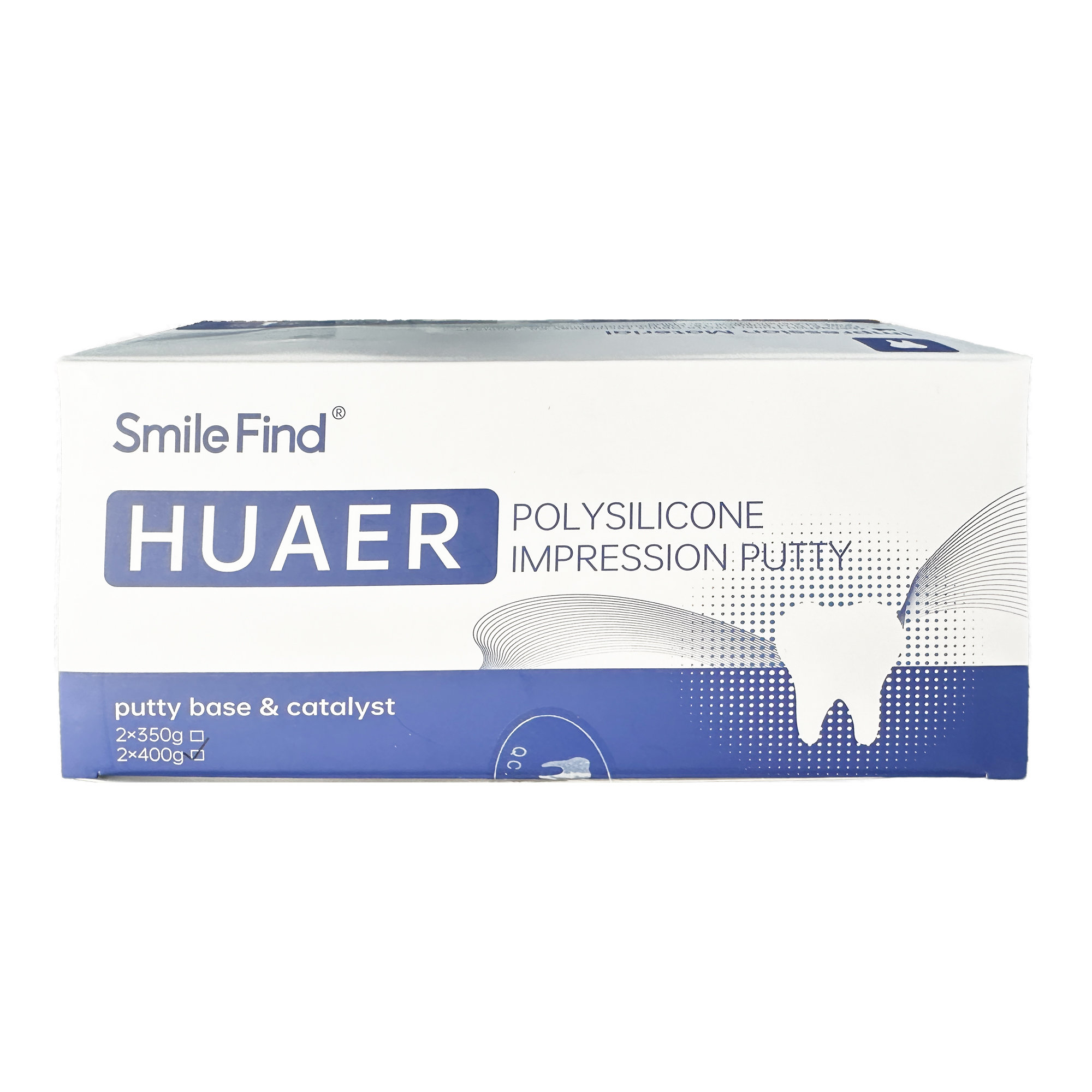 Easyinsmile Heavy Body A-Silicone Dental Impression Putty – 2 X 400g (Base & Catalyst)